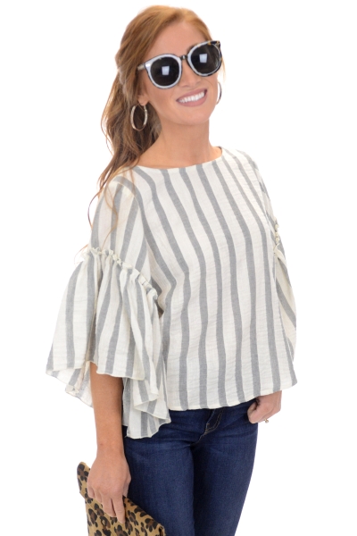 Striped Spell Top