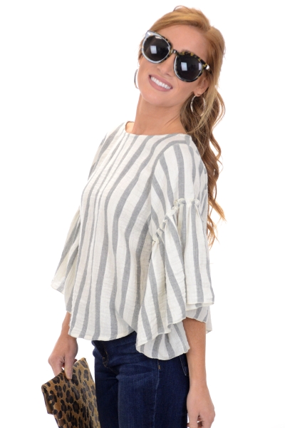Striped Spell Top