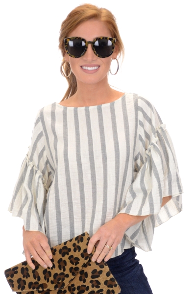 Striped Spell Top