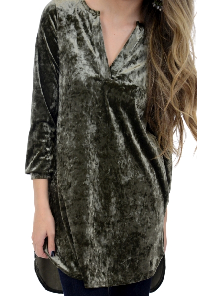 Party Starter Tunic, Olive