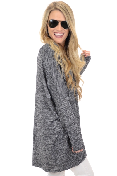 After Party Tunic, Dark Grey