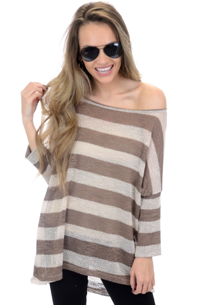 Cozy in Love Tunic, Brown