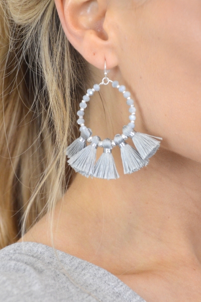 Cloudy Days Earring, Gray