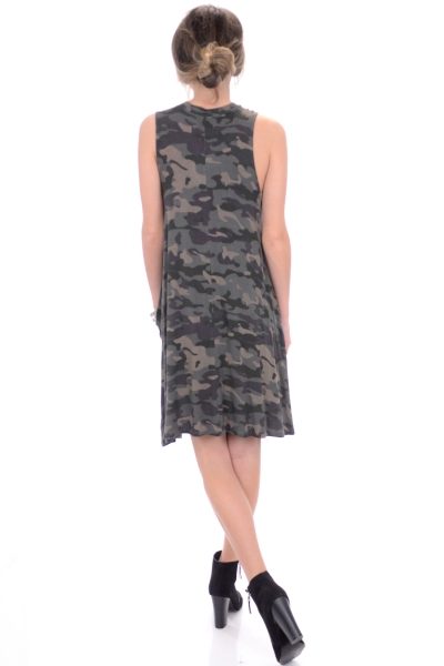 Alyssa Swing Dress, Camo