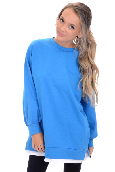 Layered Up Sweatshirt, Blue