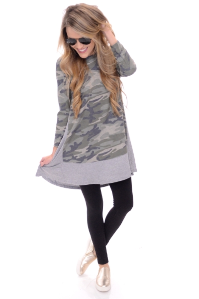 Contrast Army Tunic
