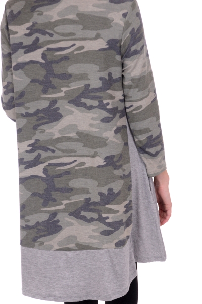 Contrast Army Tunic