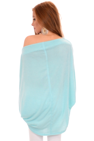 Mint to Be Poncho Top