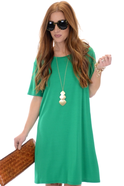 Jess Bamboo Dress, Green