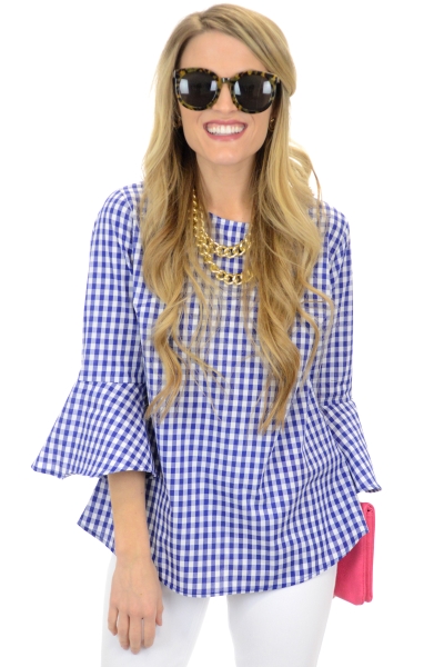 Picnic Day Top, Blue