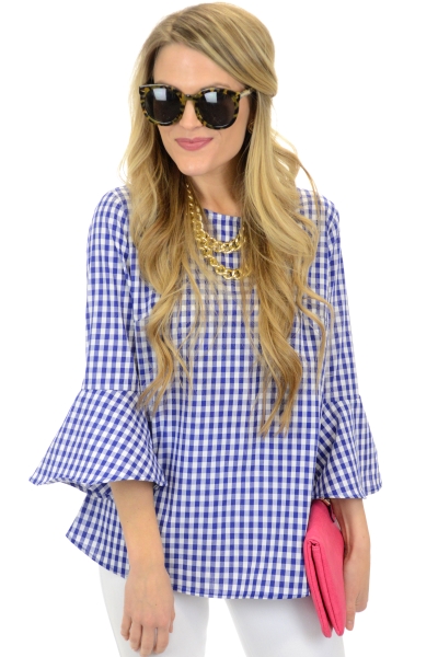 Picnic Day Top, Blue