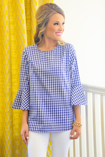 Picnic Day Top, Blue