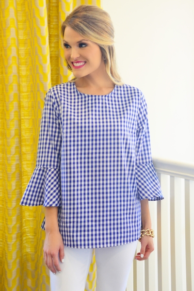 Picnic Day Top, Blue