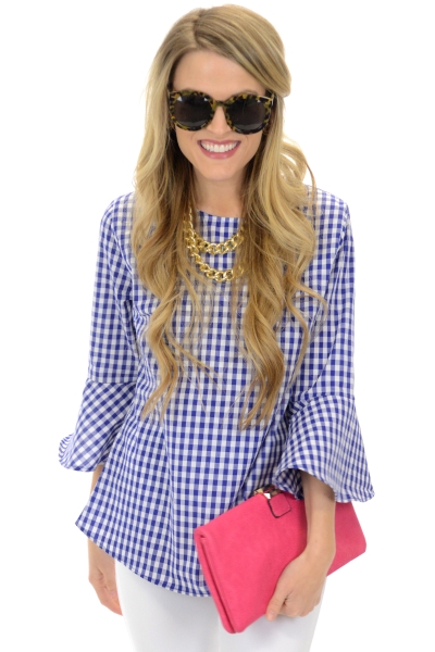 Picnic Day Top, Blue