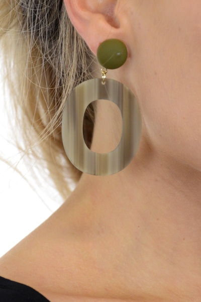 Mod Olive Earring