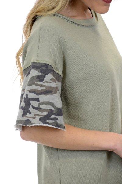 Boxy Camo Sweater