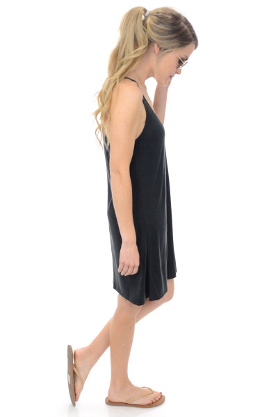 Modal Slip Dress, Black