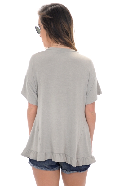 Flounce About Tee, Taupe
