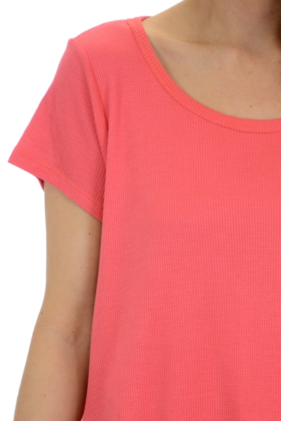 Wrapped Thermal Tee, Coral