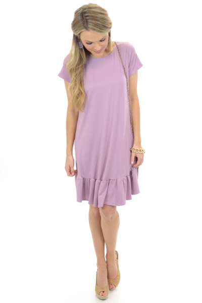 Keema Ruffle Dress, Lavender