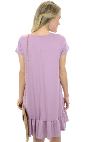 Keema Ruffle Dress, Lavender