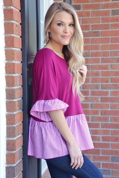 Bring in the Gingham Top