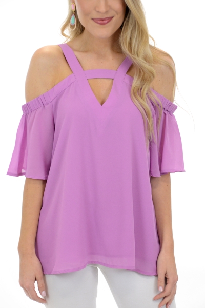 Solid Strap Top, Orchid