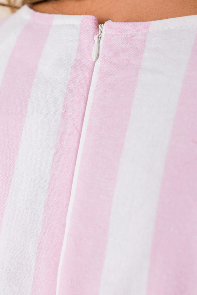 Sweetest Stripes Dress, Pink