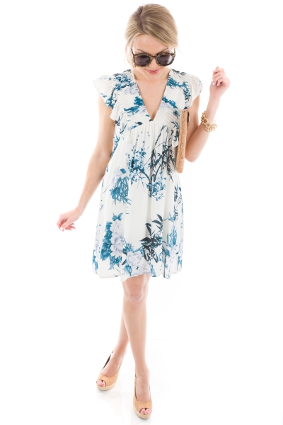 Teal Garden Dress