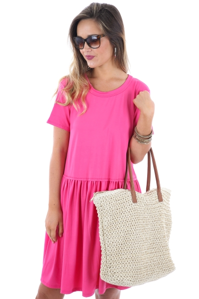 Brittany Babydoll Dress, Pink