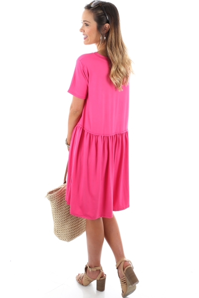 Brittany Babydoll Dress, Pink