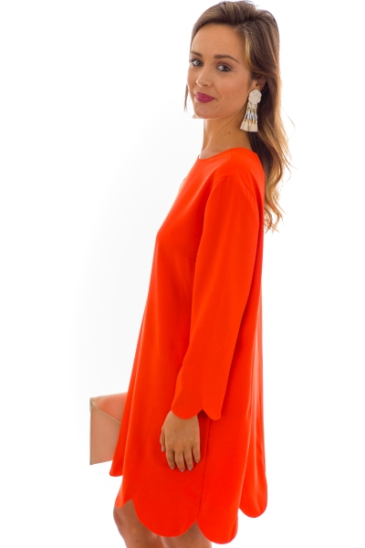 Floating on a Cloud Dress, Coral