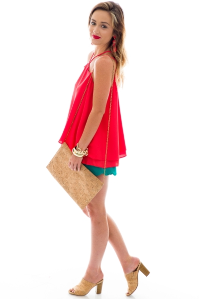 Strappy Swing Tank, Red