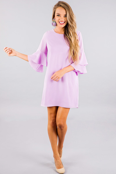 Leandra Shift Dress, Lavender