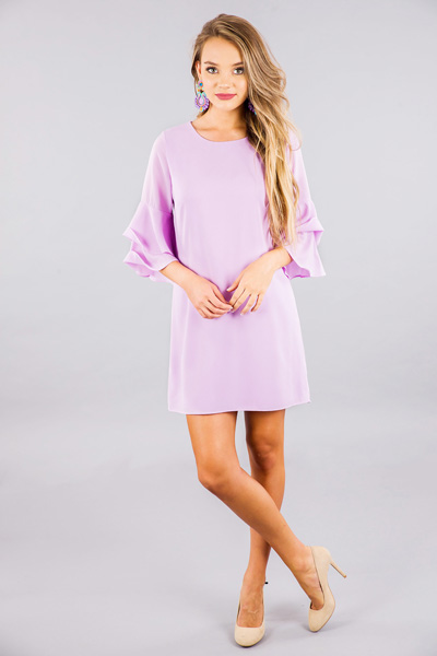 Leandra Shift Dress, Lavender