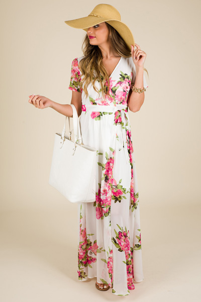 Glam Garden Maxi, Ivory