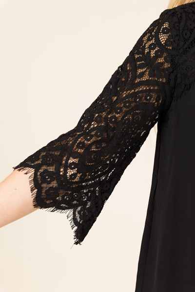 Classy Lace Top, Black
