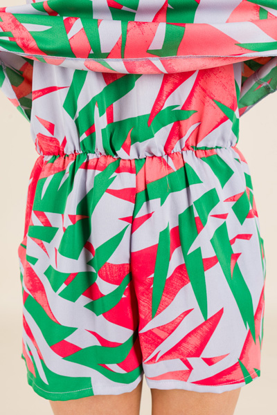 Abstract Palm Romper