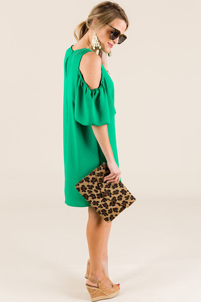 Mary Lou Dress, Green - The Blue Door Boutique