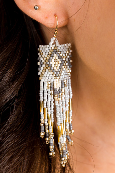 Intricate Bead Earring