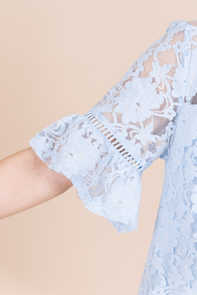 Floating Lace Top, Sky