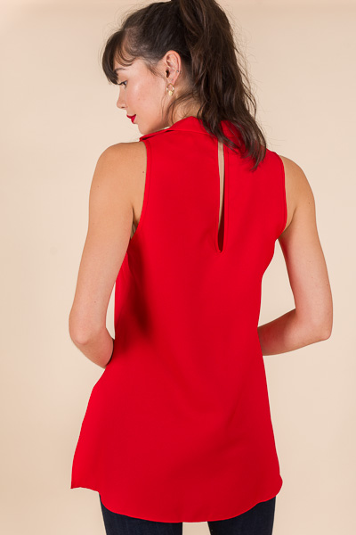 Celeste Bow Top, Red