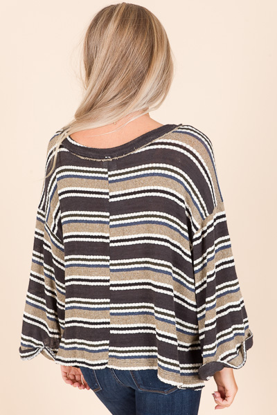 Oversized Striped Thermal