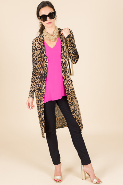 Love Long Leopard Sweater