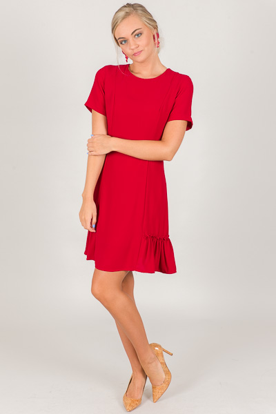 On the Side Dress, Red