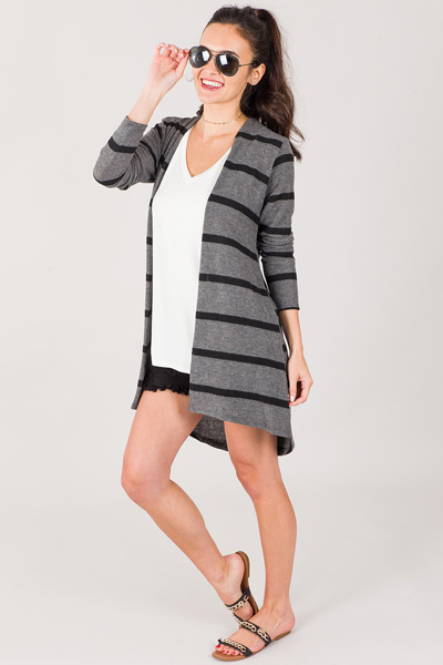 Call Me Cozy Cardigan, Charcoal