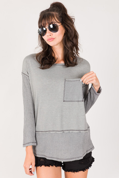 Contrast Knit Thermal