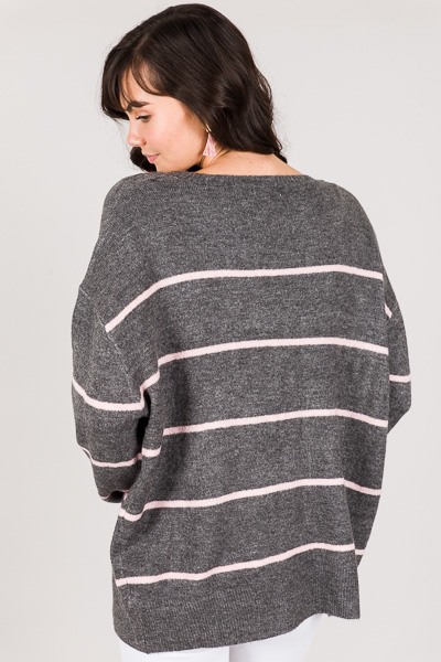 Sybil Sweater, Grey Pink