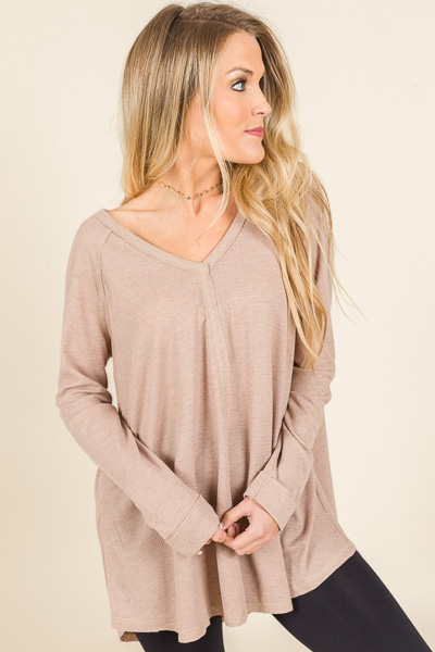 Jay Thermal Tunic, Taupe
