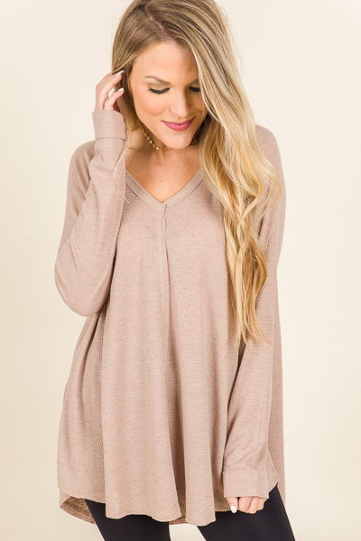Jay Thermal Tunic, Taupe